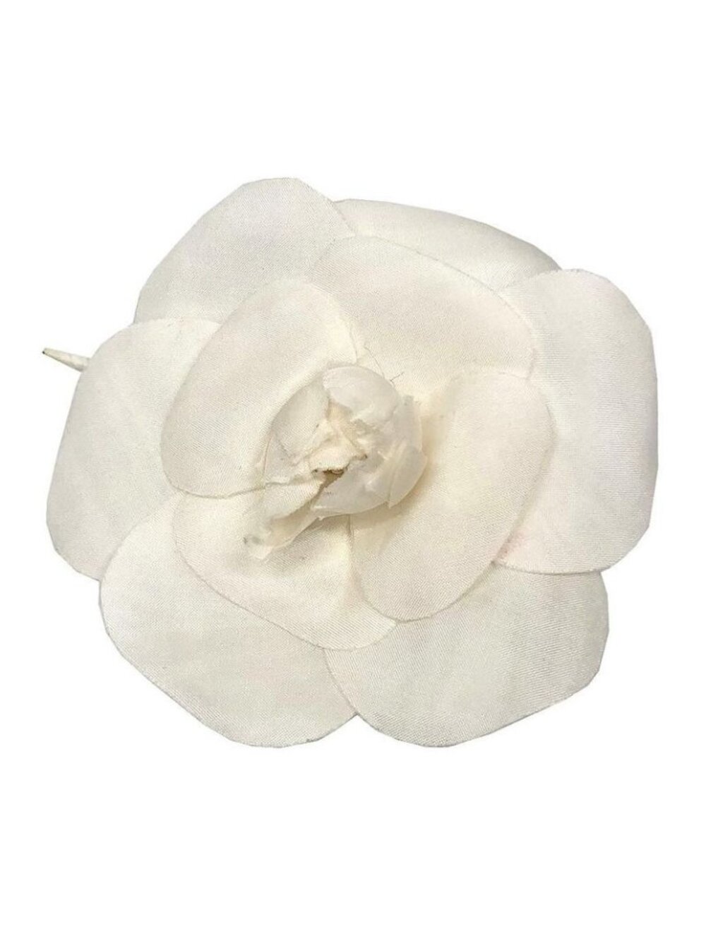 Chanel Camellia Corsage Brooch Flower White